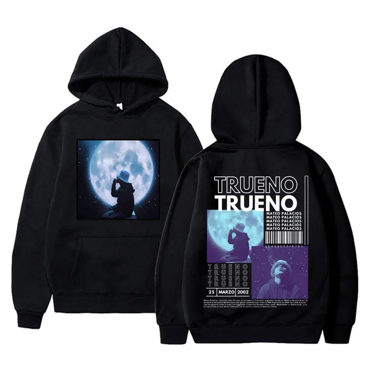 

Rapper Trueno Mateo Palacios Graphic Hoodie Male Fashion Casual Loose Tracksuit Men Women Hip Hop Vintage Oversized Streetwear