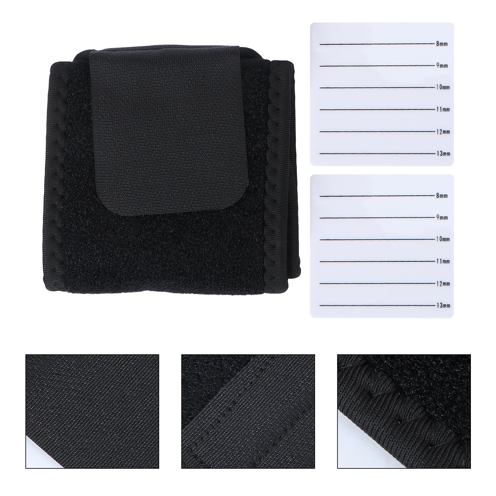 

Eyelash Grafting Hand Strap Fake Lashes Holder Tool Durable 8mm-13mm Scale Markings Salon Home Use Makeup Accessories