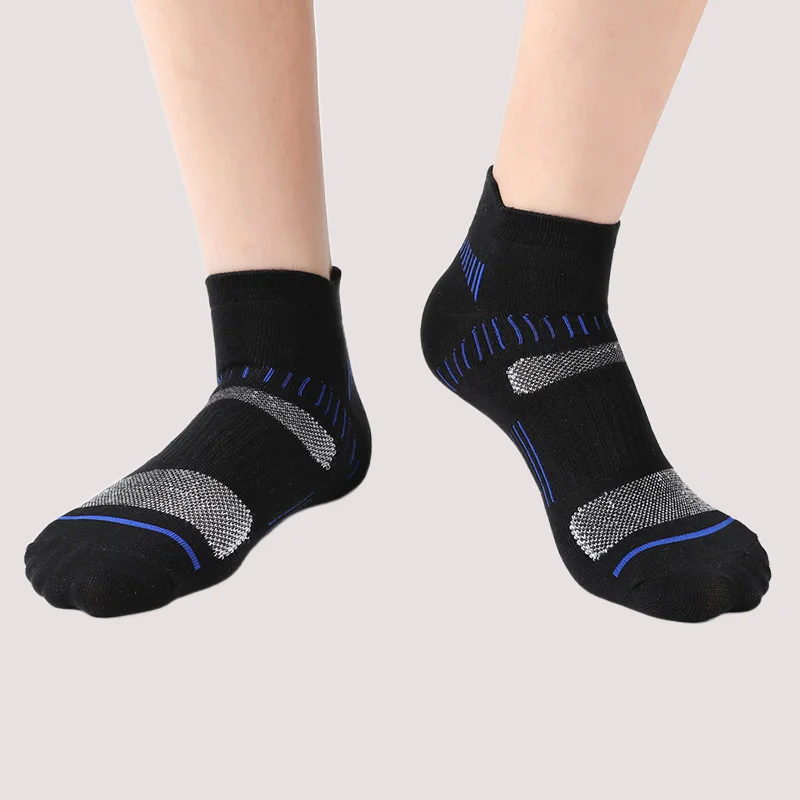 5/10 Pairs Breathable Sports Mesh Casual Short Sock Men\'s Fashion Cotton Socks 2024 New High Quality Men Ankle Socks