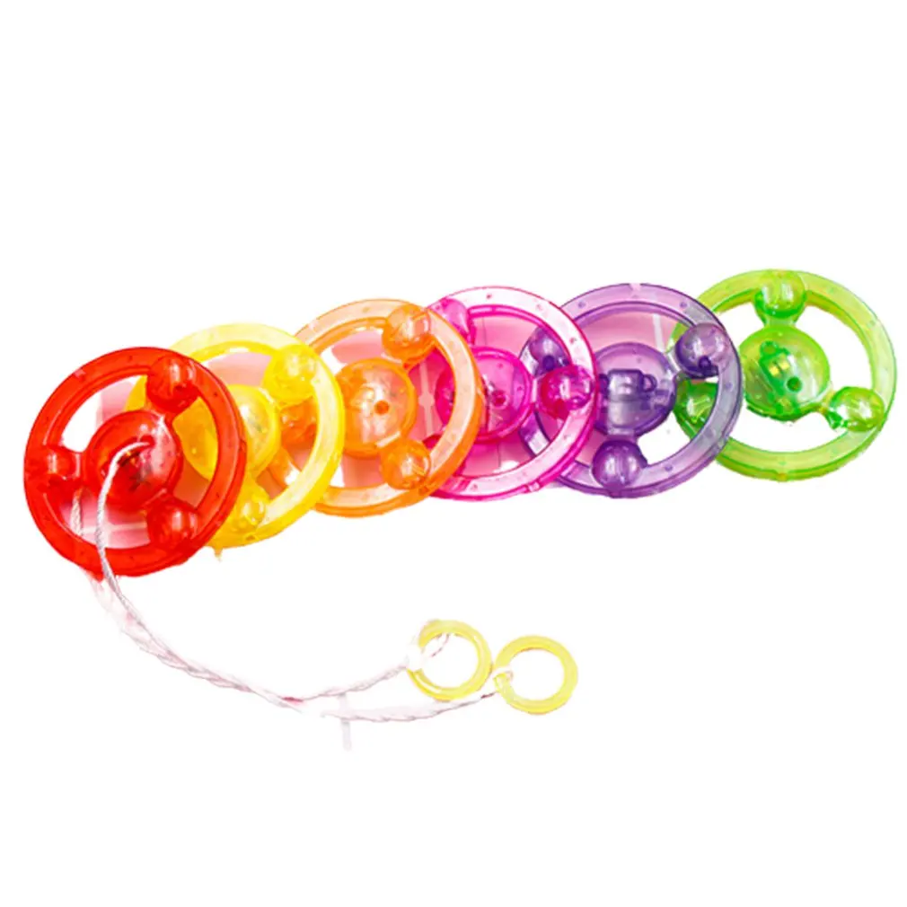 

Pull Cord Flash Flywheel Glowing Hand Pull Glowing Flash Rope Flywheel Toys Novelty Children Flywheel Flash Gyro Gifts Toys