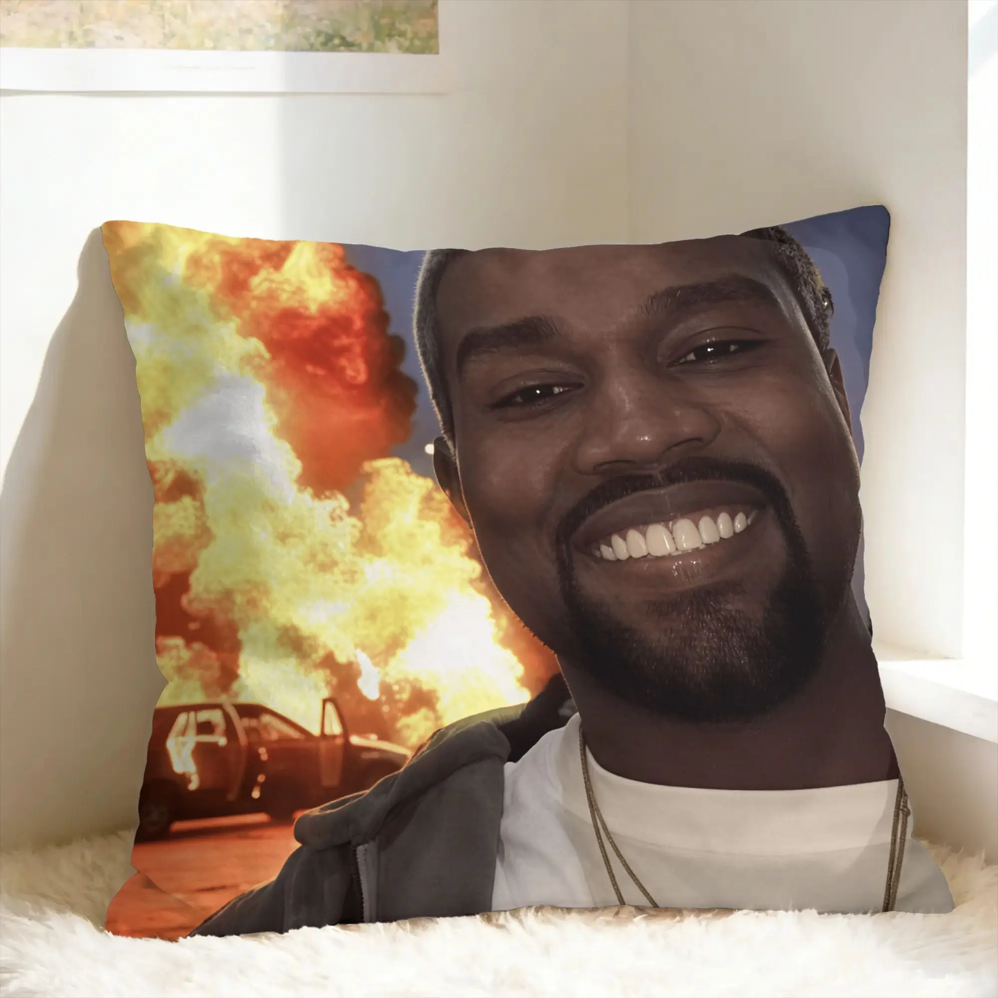Kanye West Meme Pillowcases  Cute Funny Pillow Case For Couch Sofa Bedroom Custom Pillow Cover