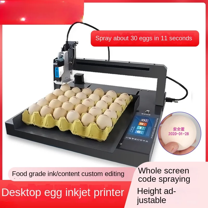 

Full-Automatic Printing Duck Egg Production Date Text Symbol Coding Machine