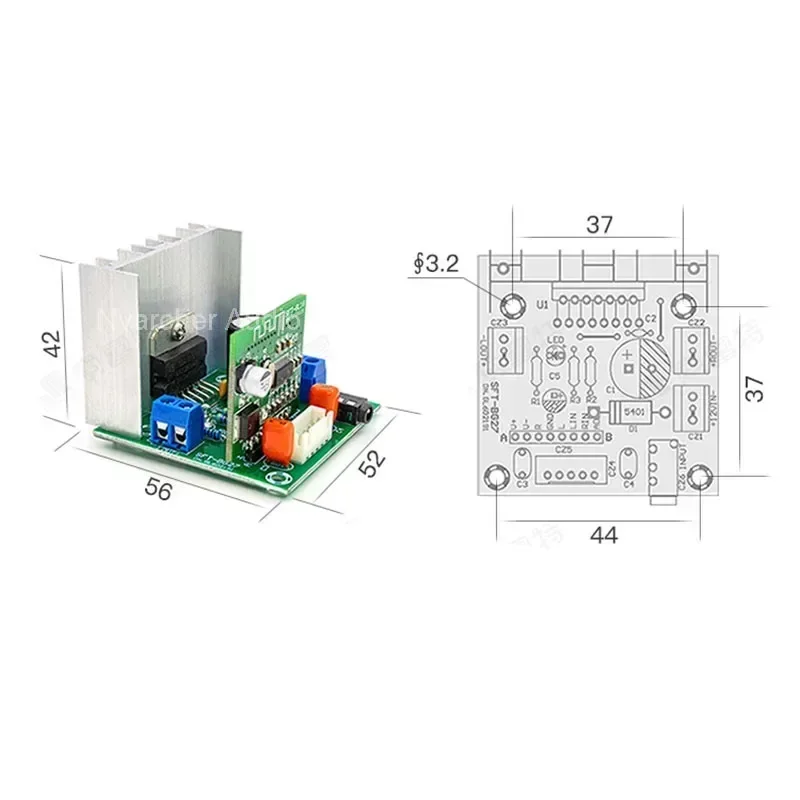 Nvarcher-Carte d'amplificateur Bluetooth TDA7297, 15W + 15W, stéréo 2.0, puissance numérique, amplificateurs domestiques