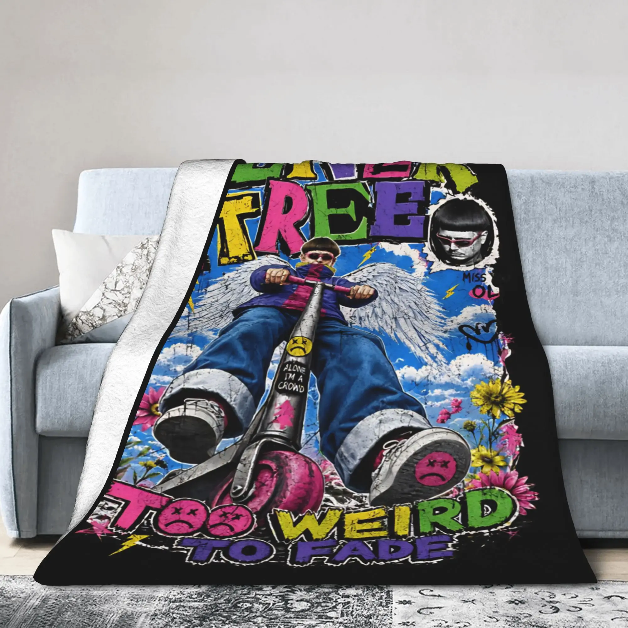 Oliver Tree Rest In Peace Memorial Blankets Fleece Summer Air Conditioning Multi-function Throw Blanket Bed Couch Bedding Throws