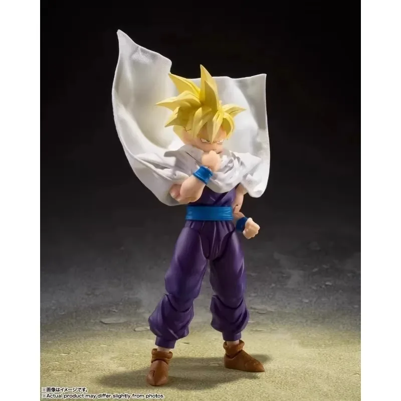 100% Bandai S.H.Figuarts Original Shf Dragon Ball Son Gohan el luchador que supera Goku figuras de acción juguetes en miniatura de Pvc