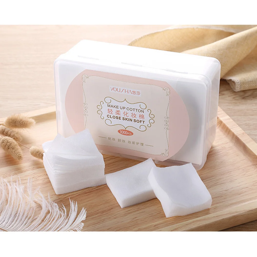 

1000pcs Non-Woven Makeup Facial Skin-Friendly Cotton Pads For Face Toner Application Gentle Makeup Removal Pet Care Lightweight