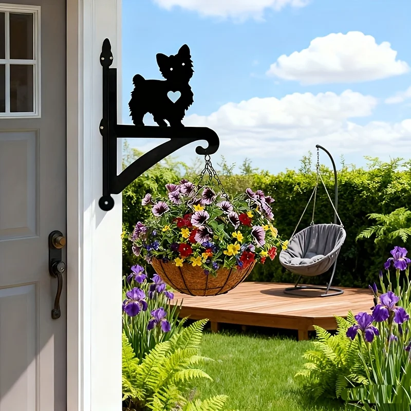 2-Pack Heavy-Duty Outdoor Iron Plant Hangers, Suitable for Hanging in Gardens, Flower Pots, Bird Cages, Bird Feeders, and Wind Chimes, Beautiful, Sturdy, and Durable