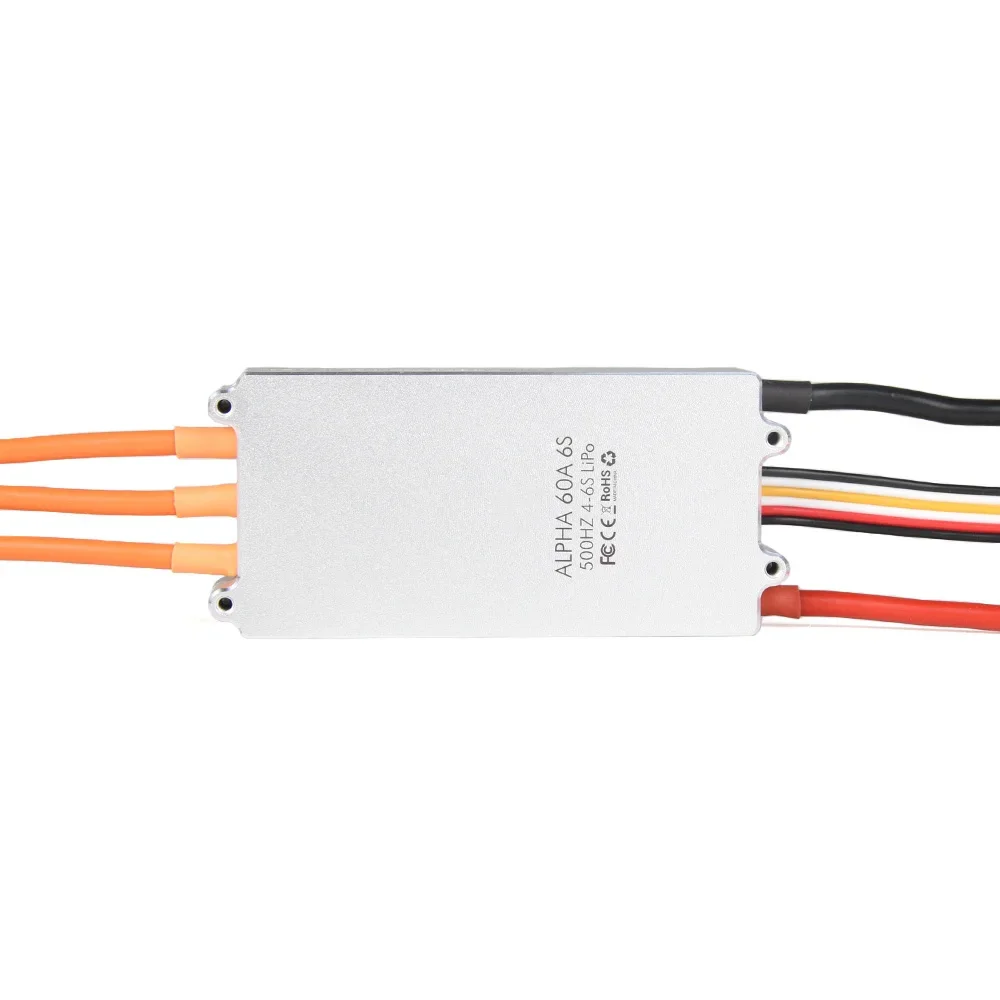 Controlador electrónico de velocidad T-MOTOR ALPHA 60A 6S FOC ESC de bajo voltaje para Motor sin escobillas Dron multirotor FOC ESC