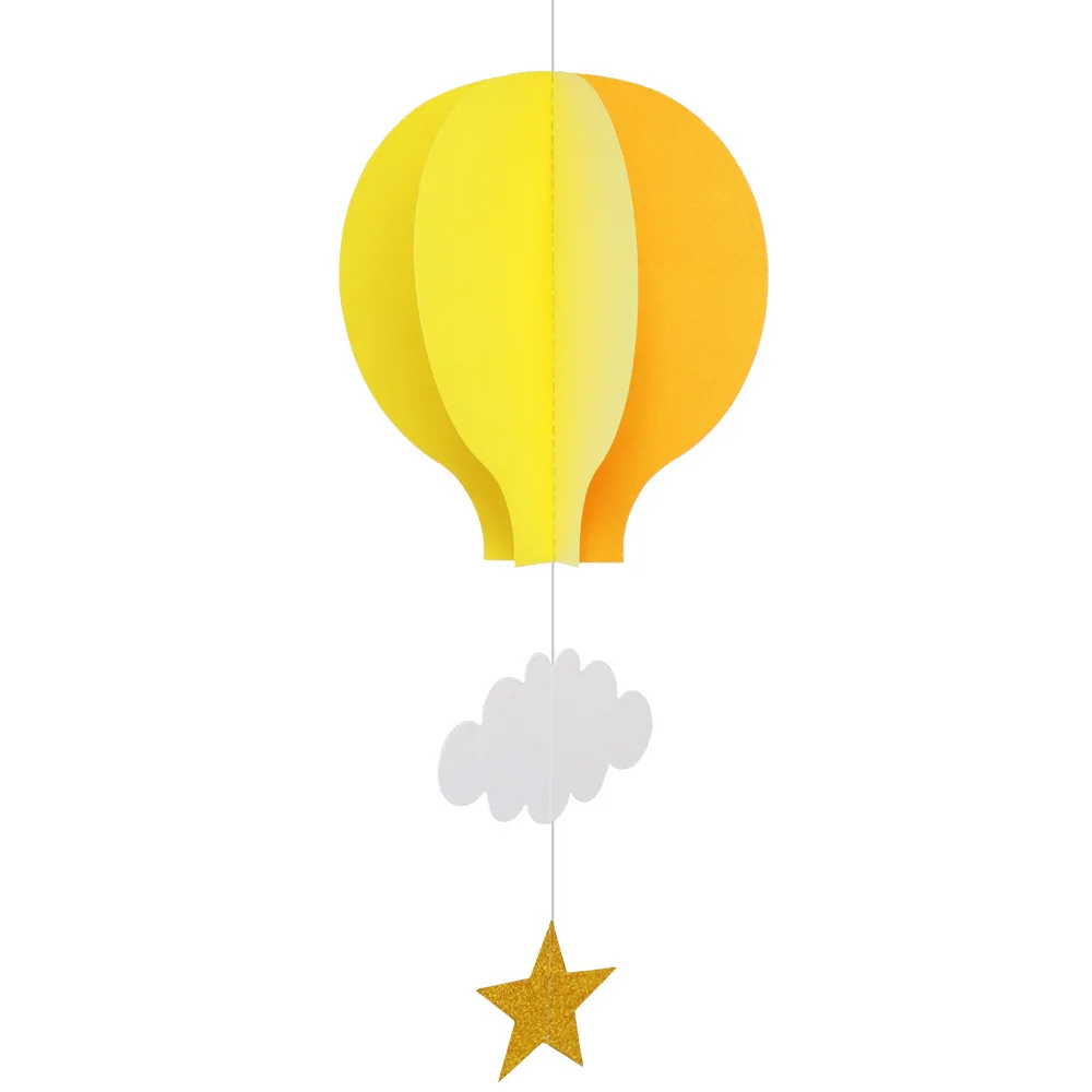 حفل زفاف عيد ميلاد الديكور 3D شنقا منطاد الهواء الساخن سحابة قلادة الديكور #3