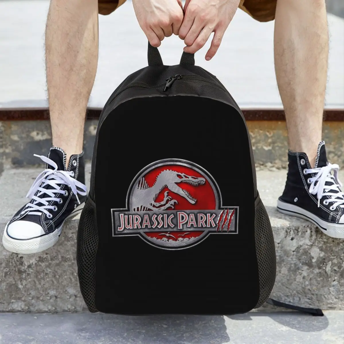 

Dinosaur Jurassic Park Backpack Daypack Large Capacity Children BookBag School Bag Shoulder Bags for Men Women