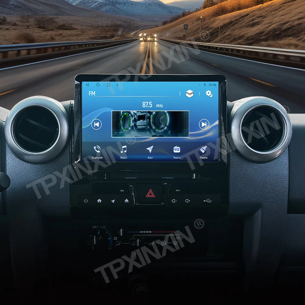 

Для Toyota Land Cruiser LC70/LC76/LC78/LC79 2007-2024 Carplay Android 13.0 автомобильный радиоприемник GPS-навигация мультимедийный плеер тепловой блок