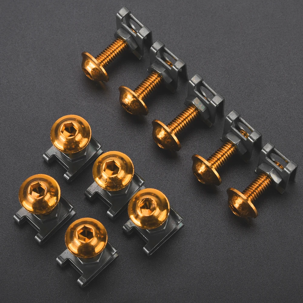 For SCRAMBLER 400 800 1100 SPECIAL TRIBUTE SPORT DARK PRO 6MM Fairing Body Work Bolt Kit Screw Spire Speed Fastener Clip Nut