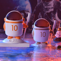 New Desktop Trash Can Organizer Ins with Lid Astronaut Trash Bin Storage Box Girl Pen Holder Storage Bucket Flip Top Astronaut