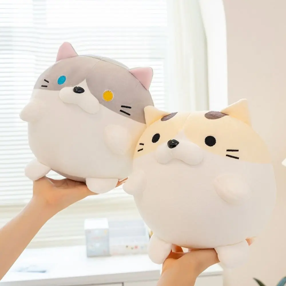 

Cat Circular Kitten Ball Nap Pillow Cartoon Face Down Kitten Ball Table Rest Pillow Soft Cute Kitten Ball Pillow School