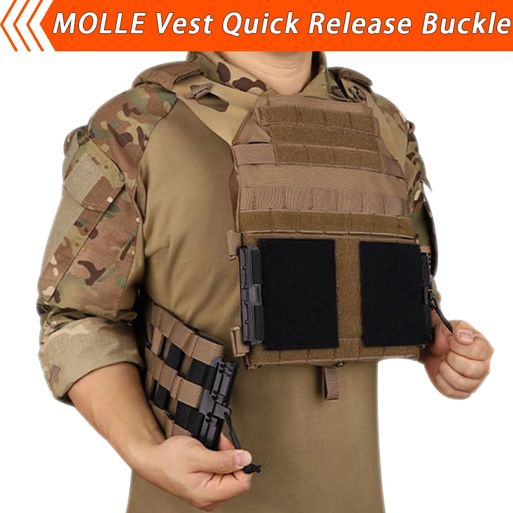 سترة تكتيكية سريعة الإصدار مشبك عدة العالمي لوحة مولي الناقل حزام جانبي الأشرطة ل JPC CPC NCP XPC 6094 420 سترة #6