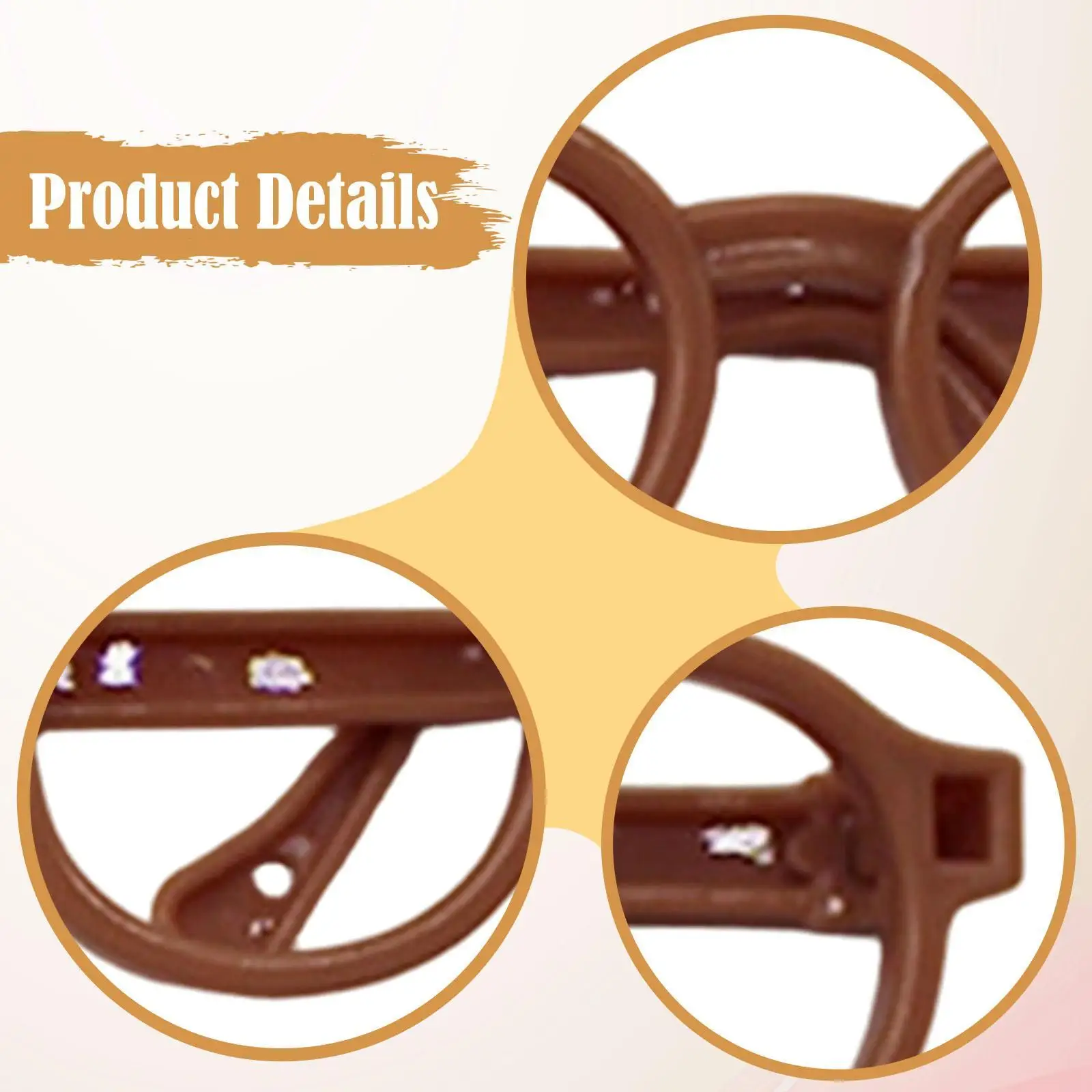 Gafas de muñeca artesanales gafas de sol Cosplay figura de cumpleaños vestir gafas