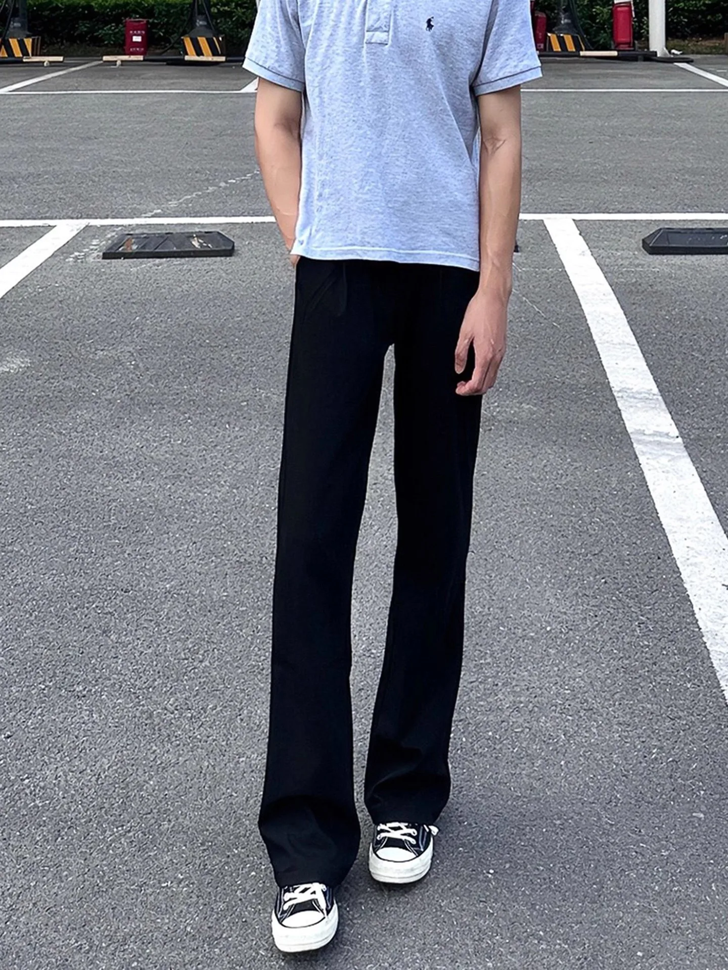 

Bla High Waist 57 Le Blade Jeans Men's American Slim Fit Extended Length Trousers Straight Cut Loose Fit Vintage Sle