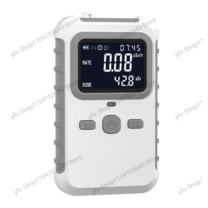 Nuclear radiation detector, radiation measuring instrument, portable radioactive ray monitoring Geiger counter