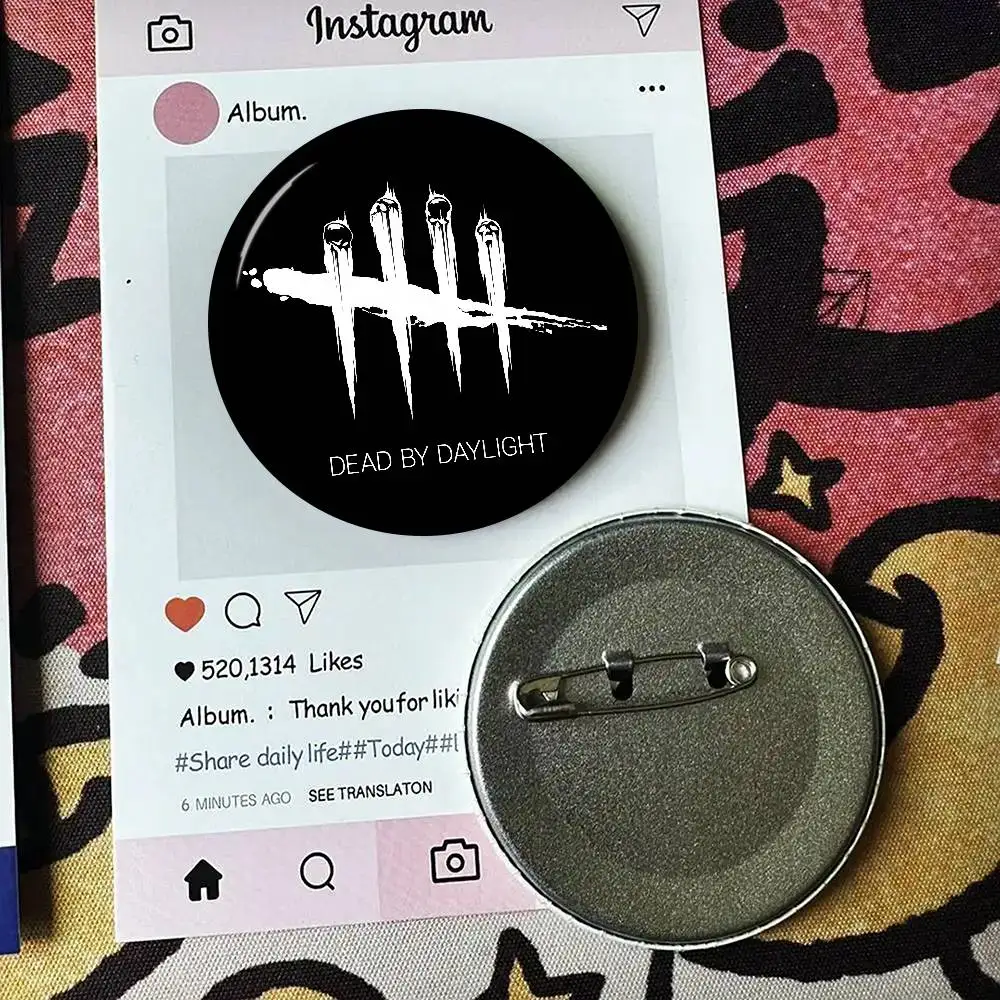 Game D-Dead By D-Daylight   32/44/58MM Customizable Button Pins Cute Funny Creative Badge Jewelry Decor Gifts For Friends - view 5