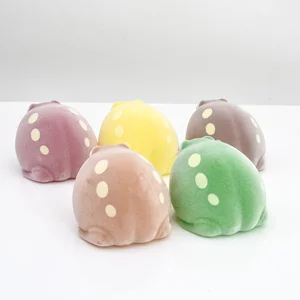 يتدفق الضفدع Gashapon كبسولة اللعب مصغرة لينة لطيف التماثيل Kawaii الدمى الضغط المضادة للإجهاد لينة الإغاثة هدايا عيد ميلاد الأطفال أفضل 12 كبسولة مبيعا Gacha - No6