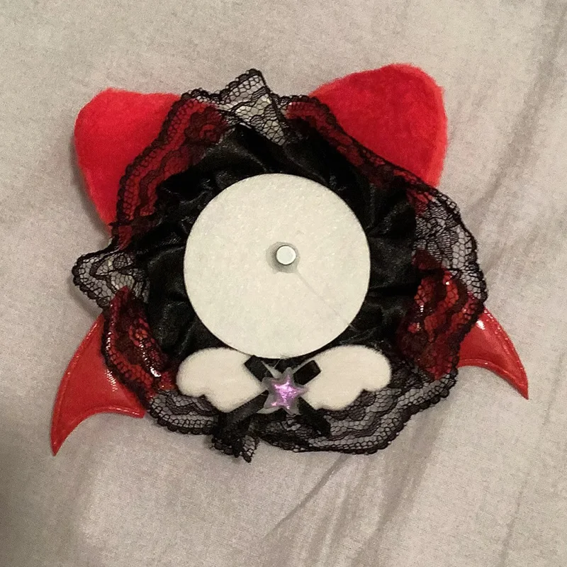 

Cat Ear Badge Holder Available in 9 Colors Devil Wing Ita Bag Decor Cute badge display