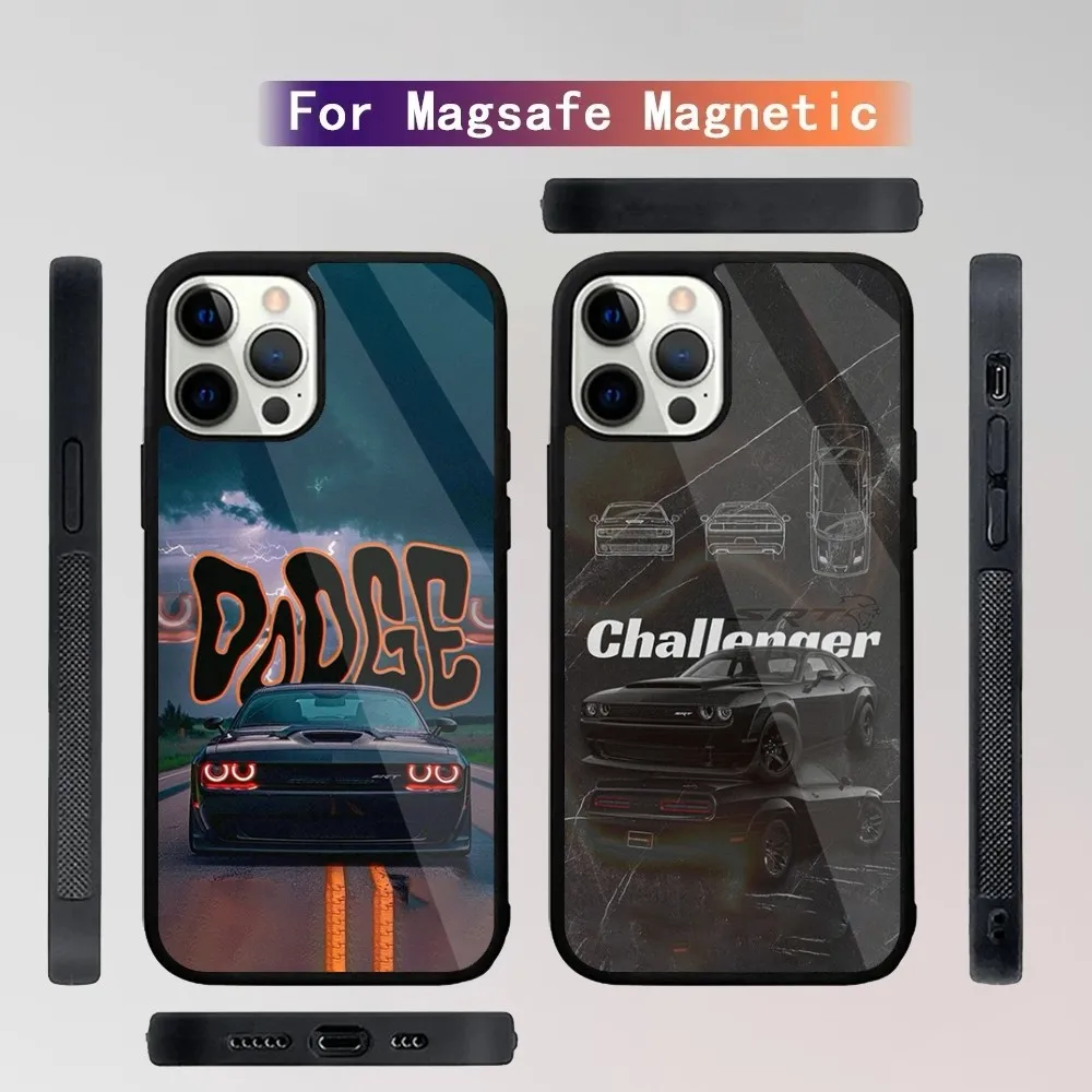 D-DodgeS C-Challenger S-Srt Phone Case For iPhone 16,15,14,13,12,11,Plus,Pro,Max Mini Magsafe Magnetic Wireless Charging