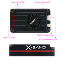 RUSHFPV MAX SOLO XBAND 4.9G 2.5W 8CH Transmitter VTX 4.9Ghz CNC Shell Built-In Cooling Fan For RC FPV Range Racing Drone Model