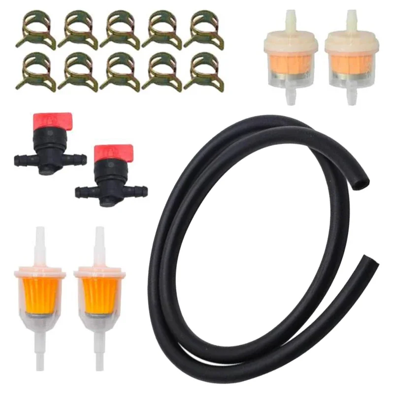 As Shown Carburetor Kit Carburetor Repair Kit Fuel Filter Valve And Clamp Kit Comprehensive Coverage Easy Installation Process