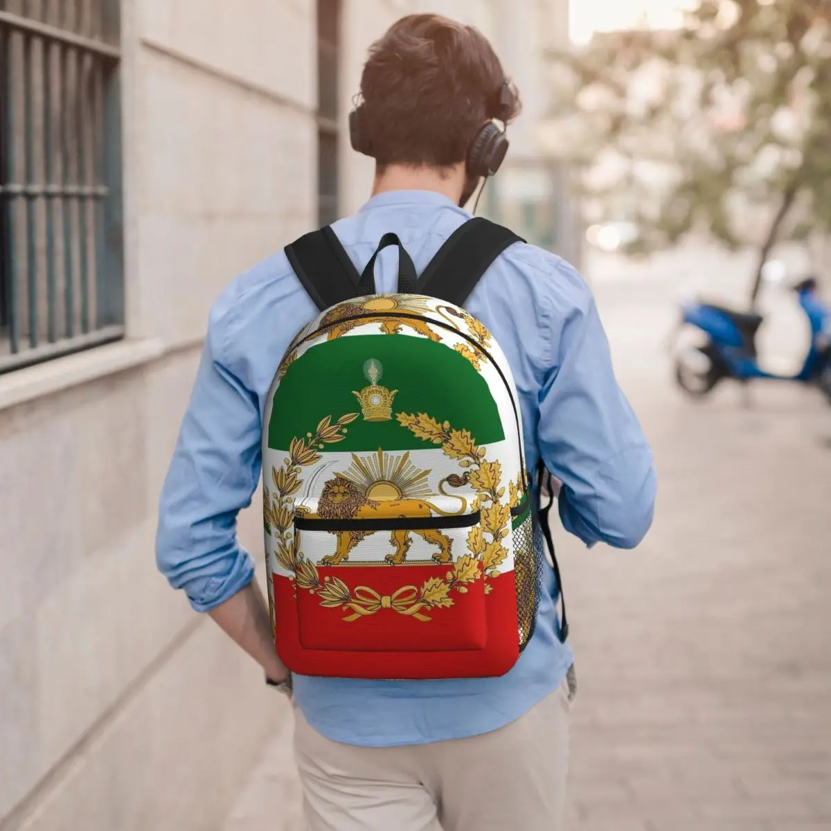 

Flag Of Iran Iranian Backpack Boys Girls BookBag Children School Bag Computer Shoulder Bags for Men Women