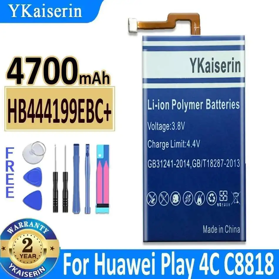 

Для Huawei Play 4C C8818 Chm- CL00 Chm-TL00H Chm-UL00 G Play Mini HB444199EBC + 4700 мАч Высокоэффективный аккумулятор для мобильного телефона