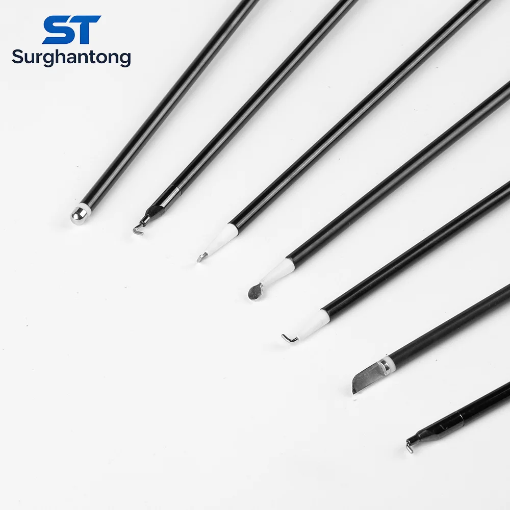Laparoscopic Monopolar Electrode Hook, Medical Use Laparoscopy Electric Coagulation Ballpoint,  Spatula, Knife