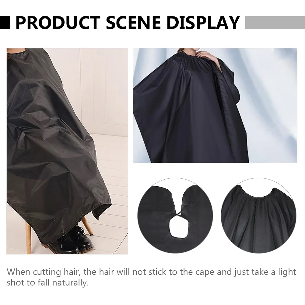 1 pçs capa de corte de cabelo macio leve salão de cabeleireiro xale corte de cabelo bata tintura de cabelo permanente barbeiro avental reutilizável