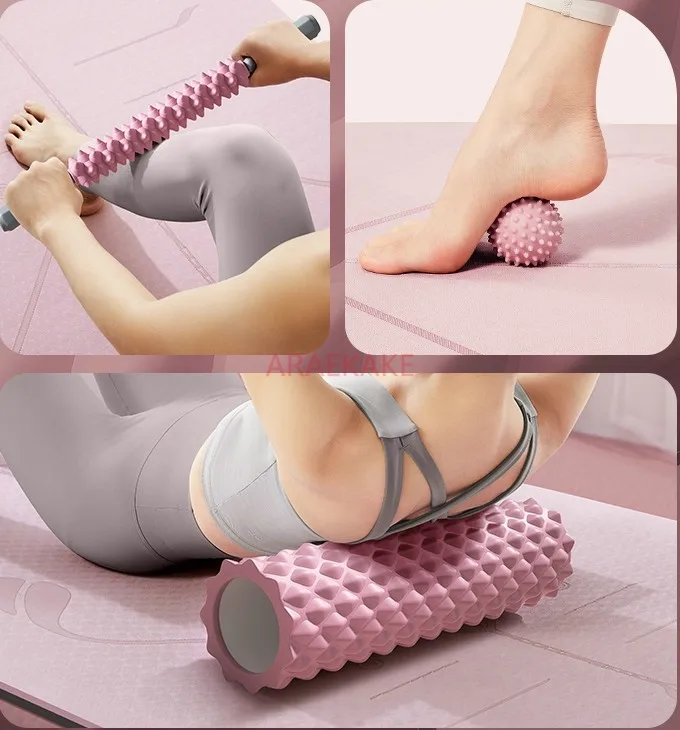 Foam shaft roller muscle relaxation thin leg wolf tooth massage stick thin leg roller home massager yoga column