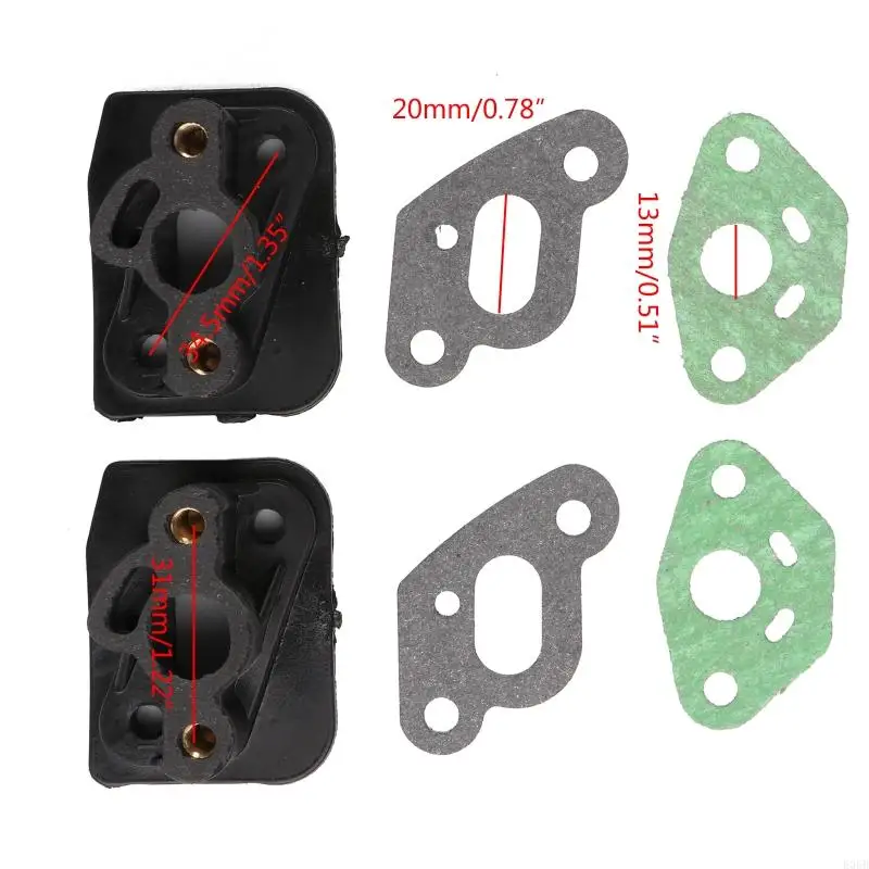 E06B 2x conveniente conector colector admisión carburador 36F / 33 adaptador desbrozadora