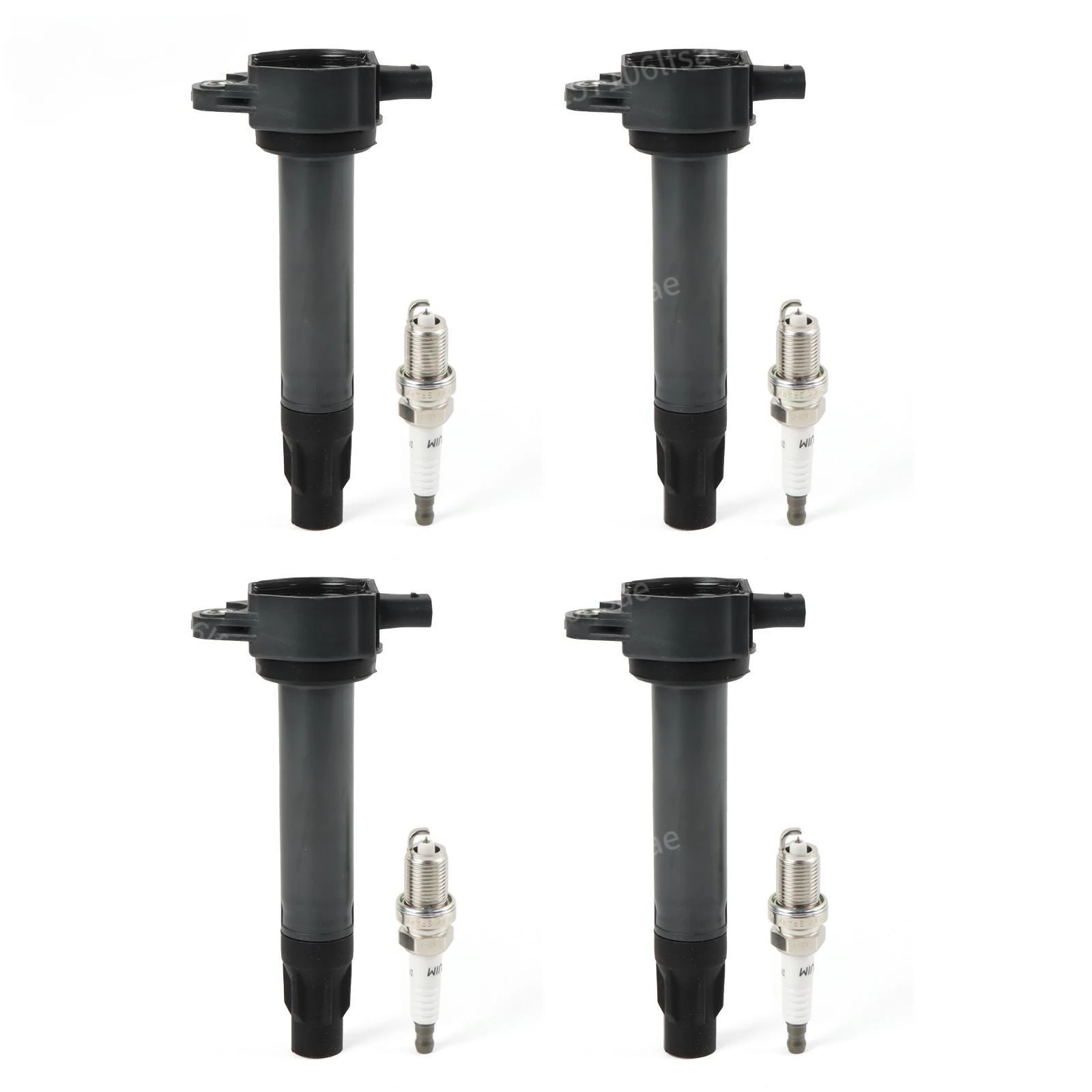 

4PCS Ignition Coils Iridium Spark Plugs UF557 GN10346 5C1644 E1057 521881 4606824AB 4606824AC