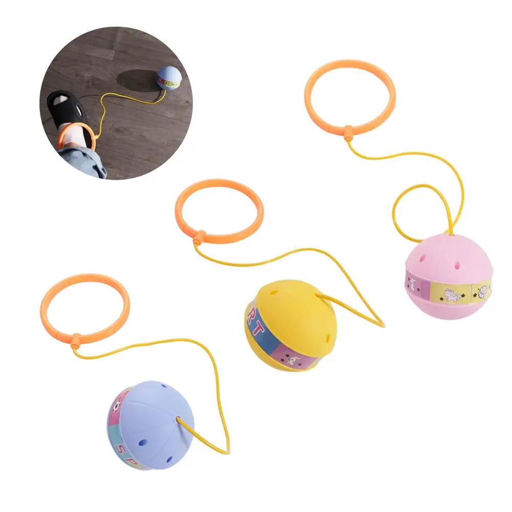 

Foot Hoop Ball Luminous Foot Jumping Ball On String Exercise Sports Reaction Training Ball Skip Ropes Sports Height Growth