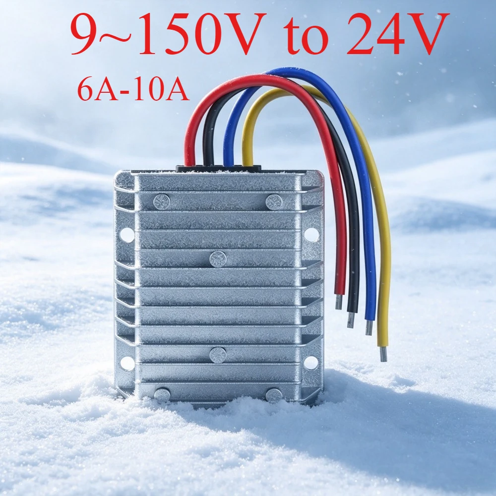 DC DC Converter 9~150V to 24V stabilized isolated power converter Waterproof Dustproof Overload Protection Stable Output CE