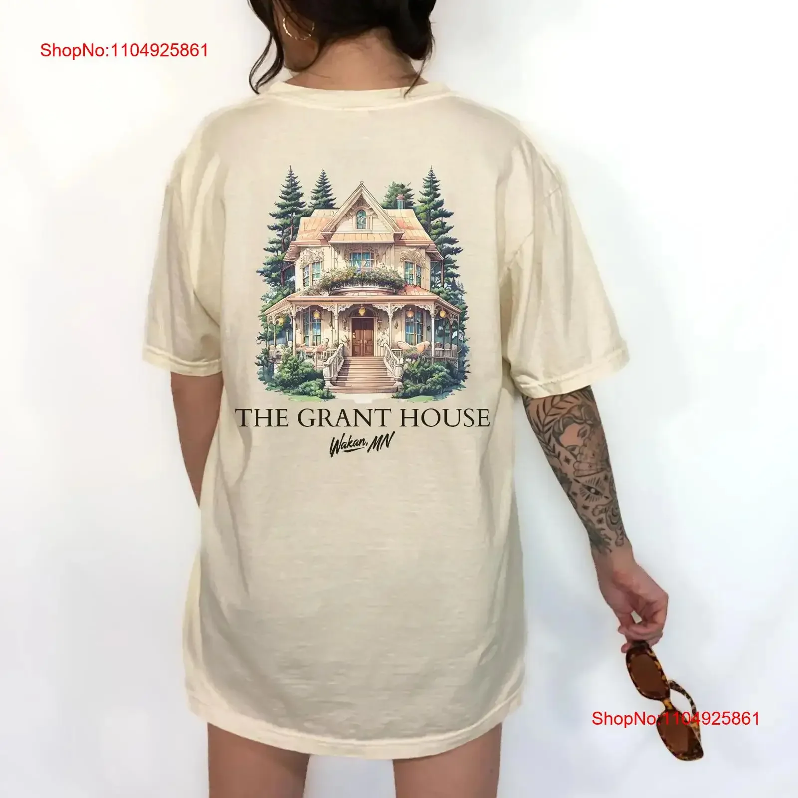 

The Grant House Bed and Breakfast T Shirt Abby Jimenez Part of Your World Bookish Merch Romance Reader s vintage Washed homme