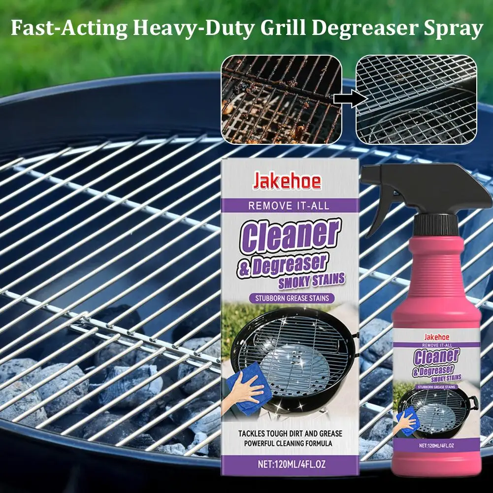 Barbecue Grill And Pan Cleaner For Removing Stubborn Grease And Burnt-On Residue Powerful Cleaning Solution From Grills And Pans