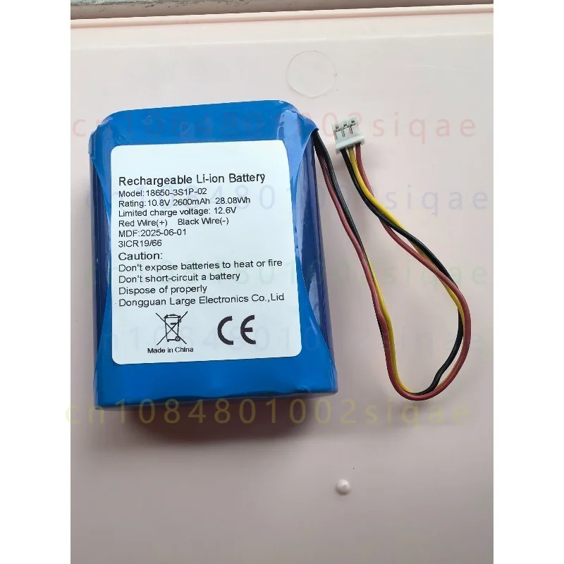 1PCS For Medcaptain SYS50 SYS52 Infusion Pump Battery 10.8V 2600mAh 18650-3S1P-02 Replacement Battery