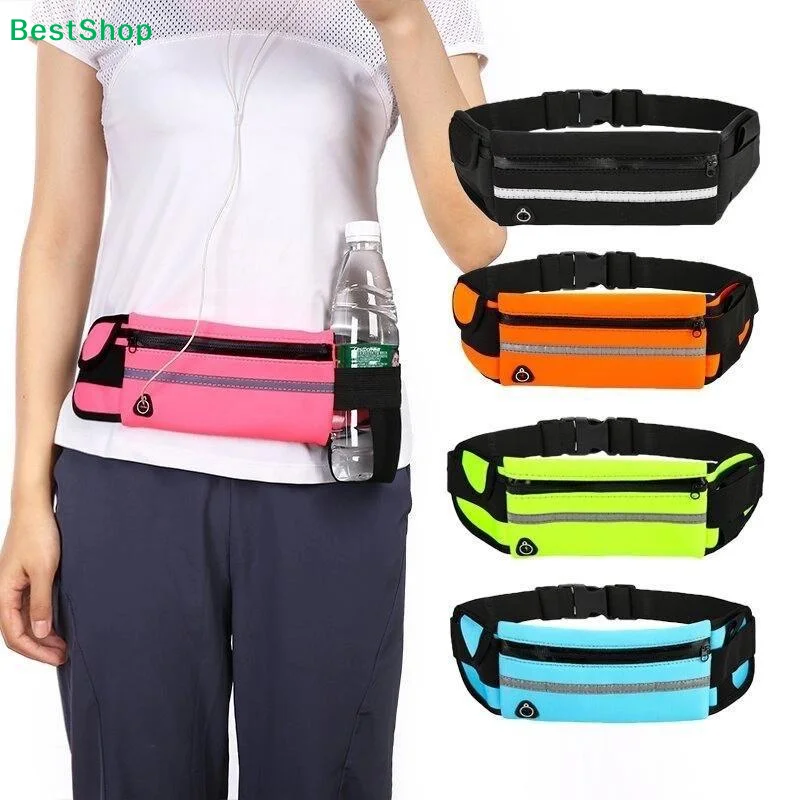 ♩1PC New Waterproof Sports Waist Bag, Dedicated Close-Fitting Waist Pack For Running And Cycling, Multifunctional Portable