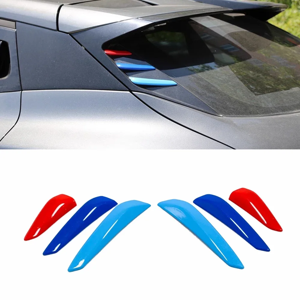 Rear Tail Wing Trim Strip Stop Lamp Decorative Frame Auto Parts 6Pcs For Changan UNI-T Unit 2020-2023 Car Accessories