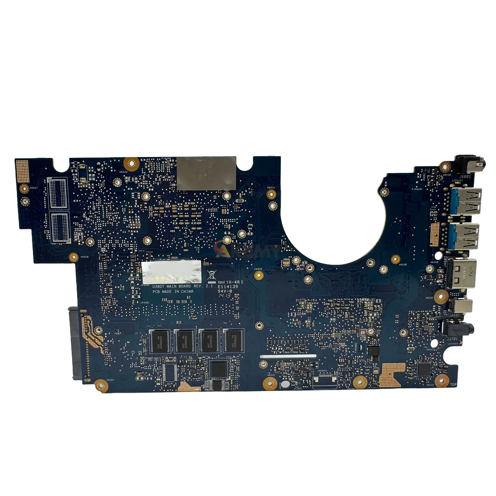 U38DT Laptop Motherboard For ASUS ZenBook U38N U38DT Notebook Mainboard With A6 A8 CPU 100% tests OK fast shipping High quality