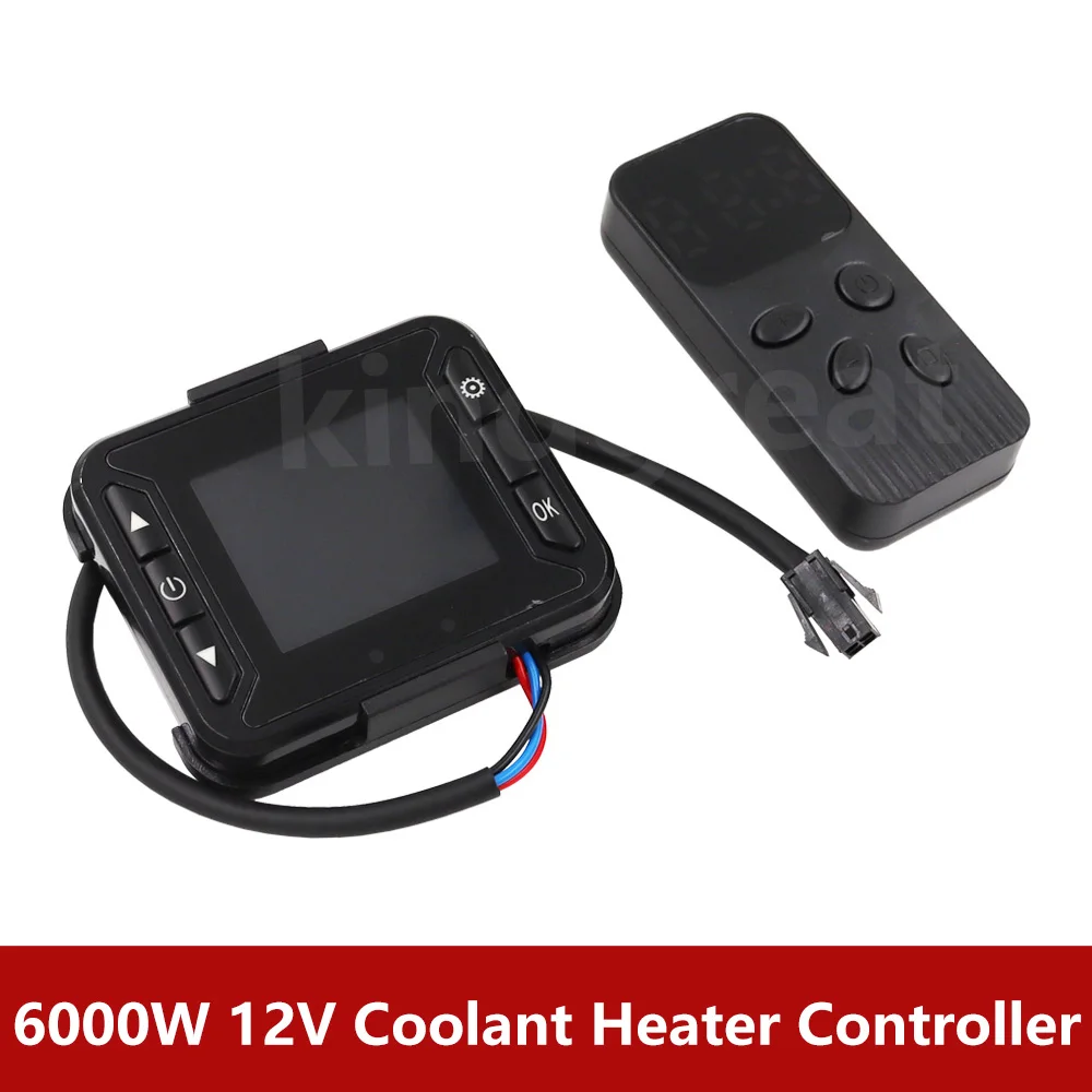 6KW 12V 24V Diesel Coolant Parking Heater Controller LCD Switch For RV Car Boat Caravan