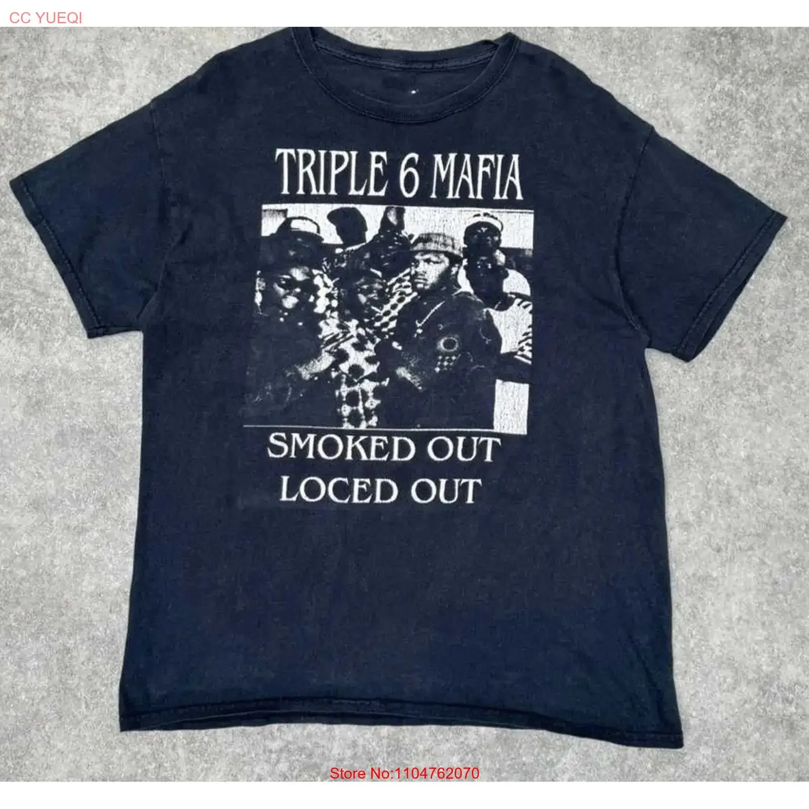 Three 6 Mafia black T Shirt All Size S 2345XL MC951 vintage Washed Soft Versatile Breathable Stretched Top For Everyday Wear