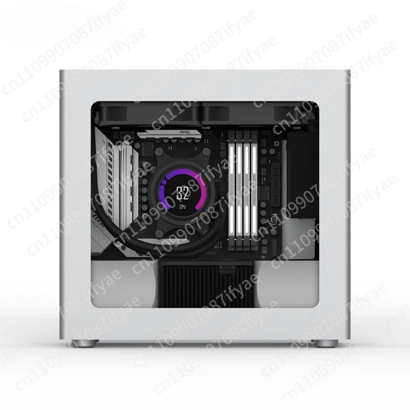 

Z18 Side-through Version MATX Aluminum Alloy Integrated Molding Shell Directly Inserted Into Water-cooled ITX Computer Chassis