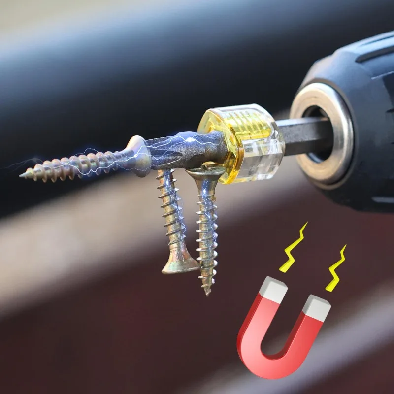 Wholesale Mini Strong Magnetizer Electric Screwdriver Drill Bits Color Magnetic Coil Powerful Magnet Rings Demagnetization Tools