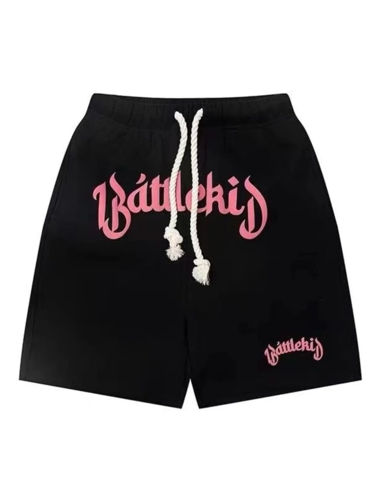 

Loose Fit Baskeall orts Men's plus Size 300 Pou American Sportswear Summer High Street Casual Straight Leg Five-Quarte...