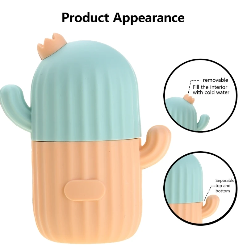 Ice Face Rollers,Ice Rollers for Face Eye,Silicone Ice Moulds for Face,Reusable Face Massagers Beauty Ice Rollers