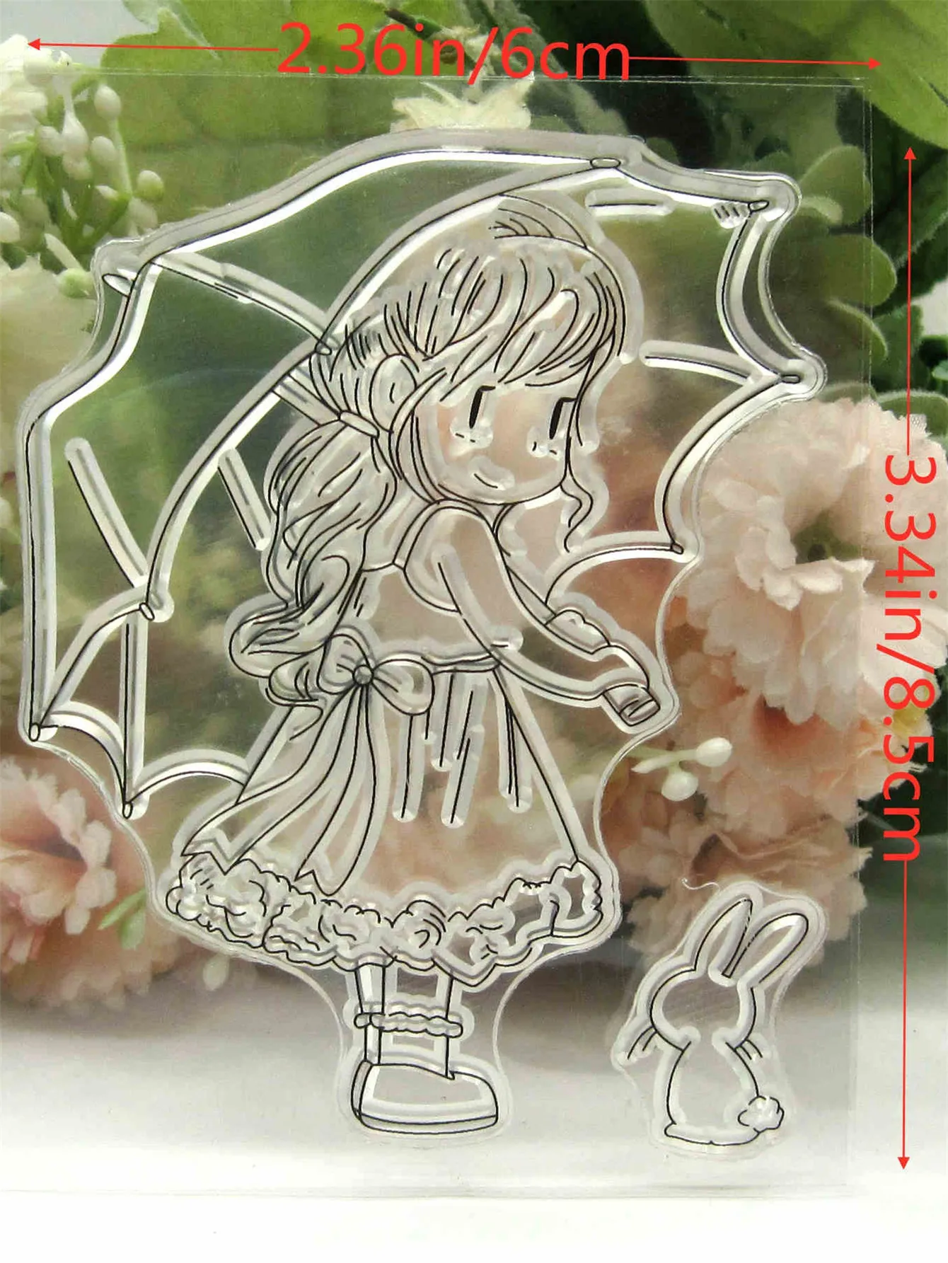 Custom ClearRubber Silicone Clear Stamps for Scrapbooking, Tampons, Transparents Seal, Background Stamp, Card Making, DIY Girl